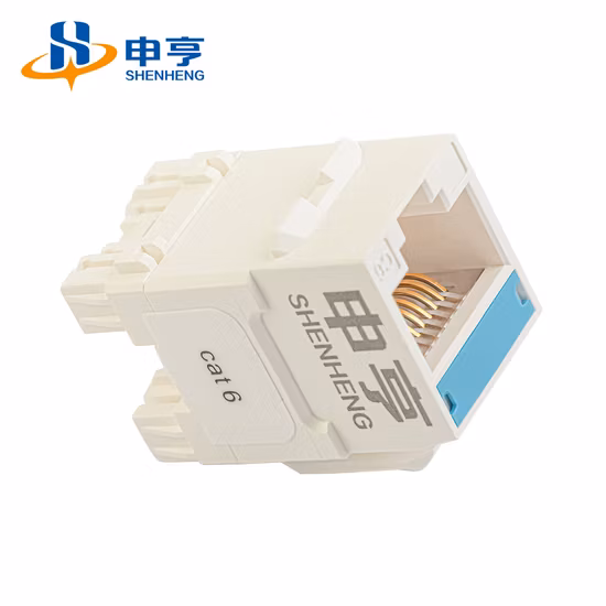 50u 90° 180° farbige werkzeuglose UTP-CAT6-Keystone-Buchse