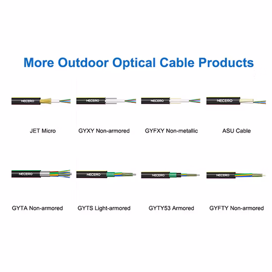 Outdoor Ripcord Glasfaserkabel Multimode 50/125 Om3 GYFTY Glasfaser