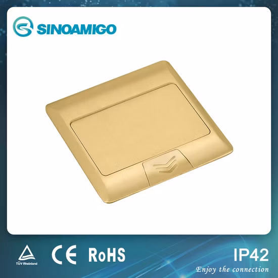 Schwarze Daming Pop-up-Steckdose mit elektrischer Steuerung