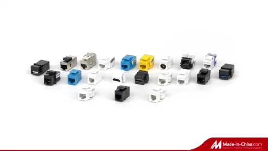 RJ45 CAT6A Keystone-Buchse, geschirmter FTP 8p8c Keystone-Modulanschluss